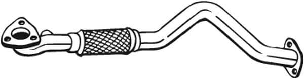 Uitlaatpijp Voor (flexibel) past: CHEVROLET AVEO / KALOS  DAEWOO KALOS 1.4 09.02-