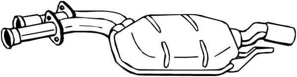 Remleiding/slang flexibel Achter Rechts (lengte 297mm, M10x1) past: DS DS 3  CITROEN C3 II, C3 III, C4 CACTUS, DS3 1.2-1.6D 11.09-