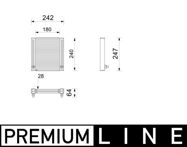 Motorradiator past: BMW 5 (G30, F90), 5 (G31), 6 GRAN TURISMO (G32), 7 (G11, G12), 7 (G70), 8 (G14, F91), 8 (G15, F92), 8 GRAN COUPE (G16, F93) 2.0-6.6 07.15-