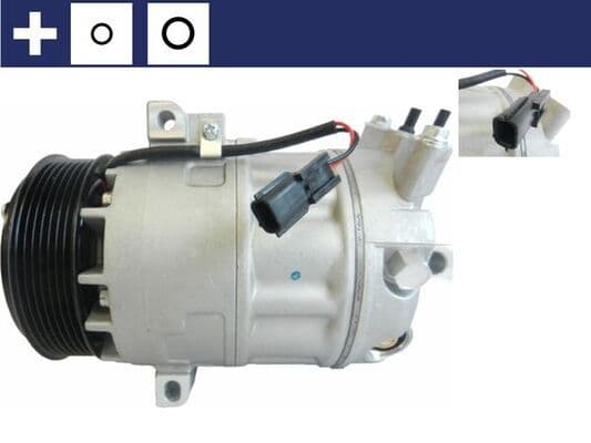 Airconditioning compressor past: FIAT TALENTO  NISSAN INTERSTAR, NV300, NV400, PRIMASTAR  OPEL MOVANO B, VIVARO B  RENAULT CLIO IV, LATITUDE, MASTER III, TRAFIC III 1.5D-2.3D 09.06-