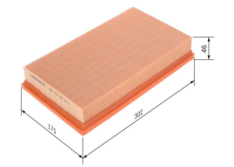 Luchtfilter (Patroon) past: SAAB 9-3 2.2D 02.98-09.02