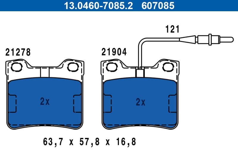 Brake Pad Set, disc brake