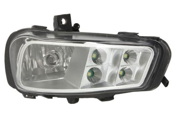 Mistlamp Rechts (H11/LED, met bochtverlichting) 24V past: MERCEDES ACTROS MP4 / MP5 07.11-