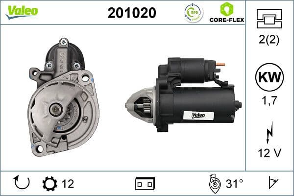 Starter (12V, 1,7kW, gereviseerd) past: MERCEDES C (CL203), C T-MODEL (S203), C T-MODEL (S204), C (W203), C (W204), CLC (CL203), CLK (C209), E T-MODEL (S211), E (W211), G (W463) 2.1D-3.5 02.01-