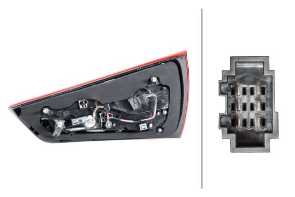 Achterlicht Links (LED/W16W, kleur indicator wit, kleur van het glas red, anti-fog licht, achteruitrijlicht) past: AUDI A1 8X 05.10-06.18