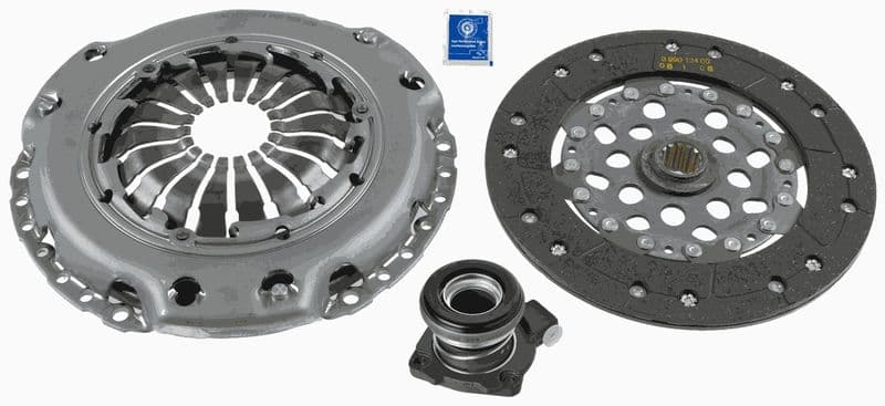 Koppelingskit met hydraulisch lager (228mm) past: FIAT CROMA  OPEL ASTRA G, SIGNUM, VECTRA C, VECTRA C GTS, ZAFIRA A 2.0D/2.2 08.99-12.10