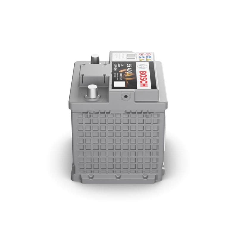 Batterij BOSCH 12V 40Ah/420A AGM  (EN) S5 (R+ standaard terminal) 175x175x190 B13 - montageflens 10,5 mm (beginnen)
