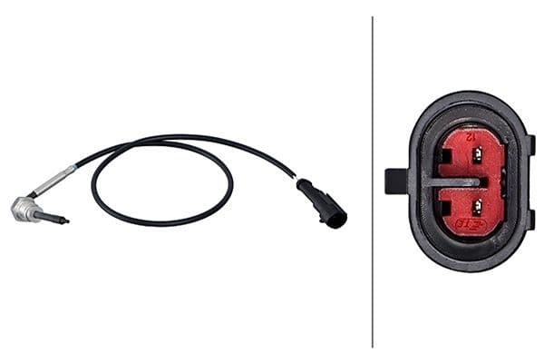 Uitlaatgastemperatuursensor past: IVECO DAILY III, DAILY IV, DAILY V, DAILY VI 2.3D-Electric 05.99-