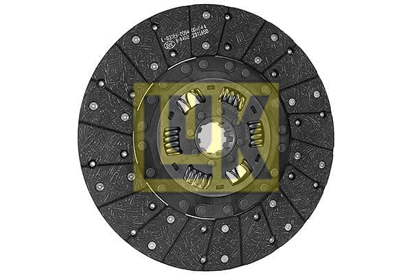 Koppelingsplaat/plaat biologisch (327mm volledig profiel) past: COUNTY 1454, 1494, 654, 754, 854 T, 944  FIAT 6600, 7000, 7200, 7600  FORD 5000, 5100 2WD, 5100 4WD, 5110 2WD, 5110 4WD, 5200, 5340