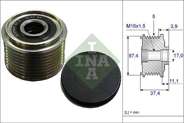 Dynamo poelie past: MERCEDES ATEGO, ATEGO 2, AXOR, AXOR 2, CITARO (O 530), CITO (O 520), CONECTO (O 345), ECONIC, OF, TOURINO (O 510) M902.900-OM924.930 01.98-