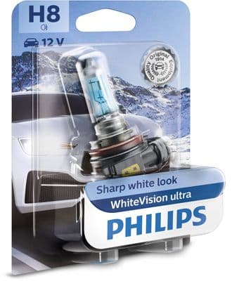 Gloeilamp (blisterverpakking 1pcs) H8 12V 35W PGJ19-1 WhiteVision Ultra