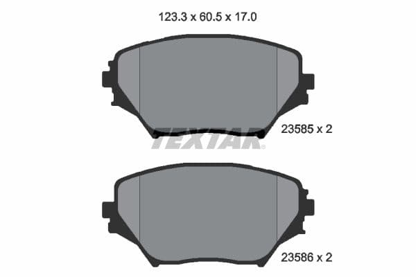 Remblokken set Voor , past: TOYOTA RAV 4 II 1.8-2.4 05.00-11.05