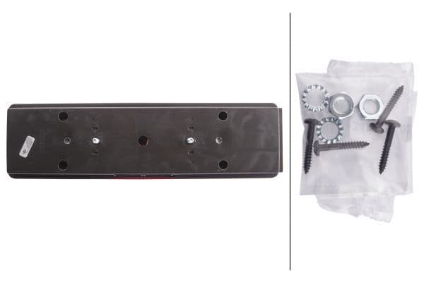 Achterlicht Links (P21W/R5W, kleur indicator oranje, kleur van het glas red, anti-fog licht, achteruitrijlicht) past: MERCEDES SPRINTER 901, 902, 903, 904, 905 01.95-05.06