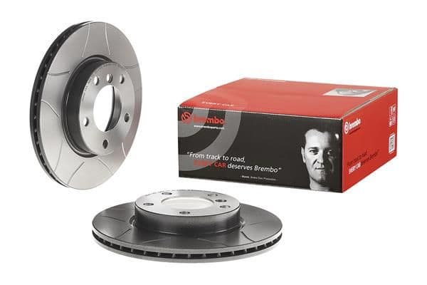 Brake disc, BREMBO Max, 1pcs, Cut, Voor   Links/Rechts, buitendiameter 286 mm, dikte 22 mm, past: BMW 3 (E36), 3 (E46), Z3 (E36), Z4 (E85) 1.6-2.8 09.90-02.09