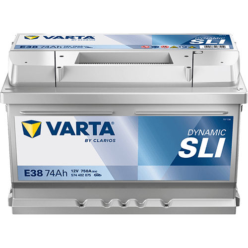 Batterij VARTA 12V 74Ah/750A (EN) Dynamic SLI (R+) 278x175x175 B13 - montageflens 10,5 mm (beginnen)