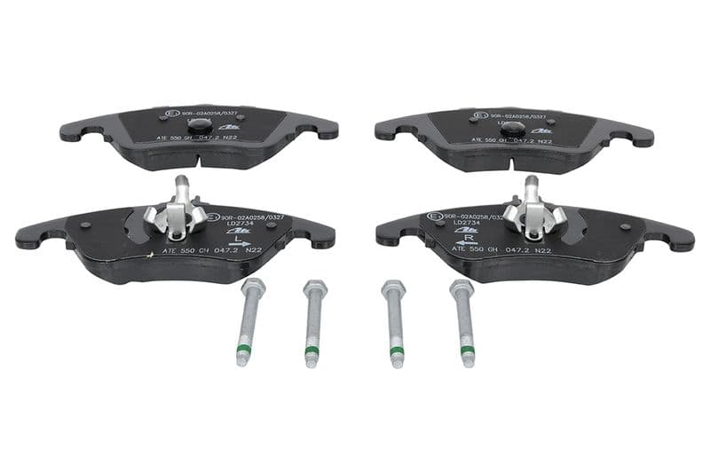 Keramische remblokken Voor (met remklauw geleidingsbouten), past: MERCEDES C (C204), C T-MODEL (S204), C (W204), CLS (C218), CLS SHOOTING BRAKE (X218), E (A207), E (C207) 1.6-5.5 01.07-