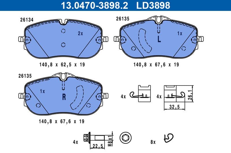 Brake Pad Set, disc brake
