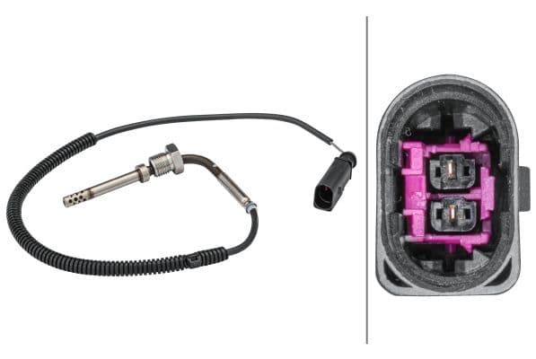 Uitlaatgastemperatuursensor (Vóór DPF) past: AUDI A6 ALLROAD C6, A6 C6, A8 D3, Q7 2.7D/3.0D/4.2D 08.03-08.11