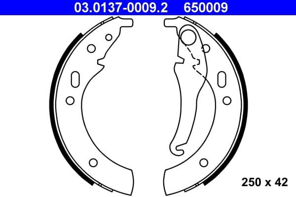 Brake shoe set
