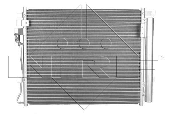A/C condensator (met droger) past: KIA SORENTO II 2.0D/2.2D 11.09-12.15