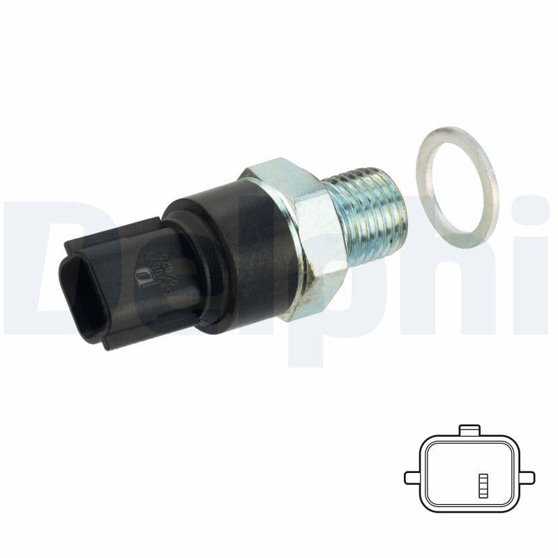 Oliedruksensor (0,35bar, 1 pin, zwart) past: DACIA DOKKER, DUSTER, LODGY, LOGAN, LOGAN EXPRESS, LOGAN II, LOGAN MCV, LOGAN MCV II, SANDERO  RENAULT CLIO II, DUSTER, KANGOO 1.0ALK-1.6LPG 09.98-