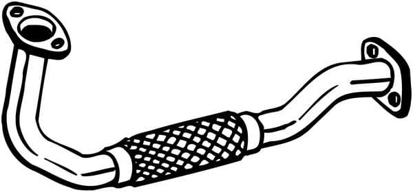 Uitlaatpijp Voor past: HYUNDAI TUCSON  KIA SPORTAGE II 2.0D 08.04-12.10