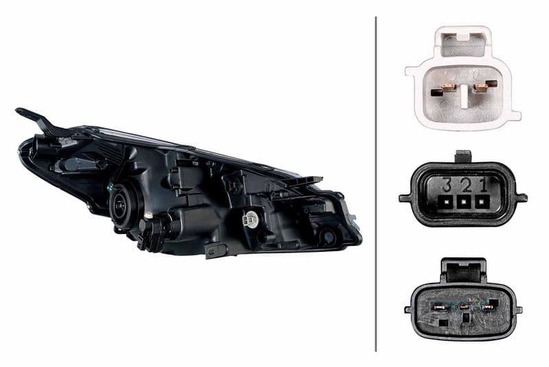 Koplamp Links (H4/W21/WY21W, met motor) past: TOYOTA YARIS XP130 04.17-01.20