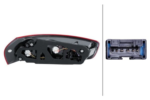 Achterlicht Rechts (P21/5W/P21W/W16W) past: CITROEN C4 PICASSO II -08.16