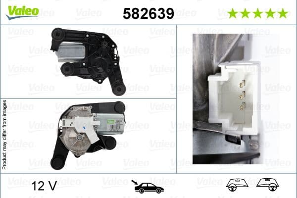 Ruitenwissermotor Achter past: CITROEN C3 II 09.09-09.16