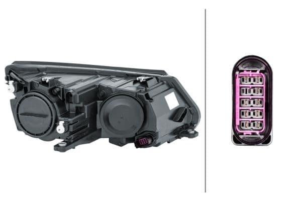 Koplamp Links (halogeen, H15/H7/PY21W/W5W, elektrisch, met motor, met gloeilamp, kleur invoegen: verchroomd) past: VW TIGUAN