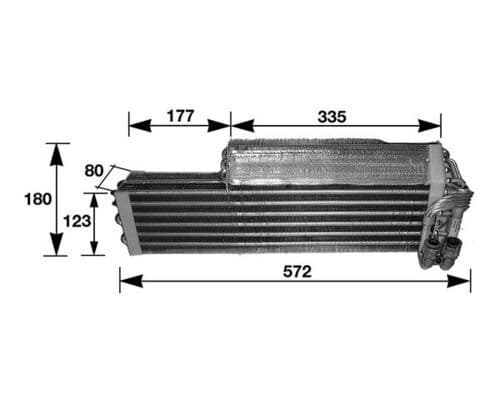 Airconditioning verdamper past: MERCEDES S (C126), S (W126) 2.5-5.5 10.79-06.91