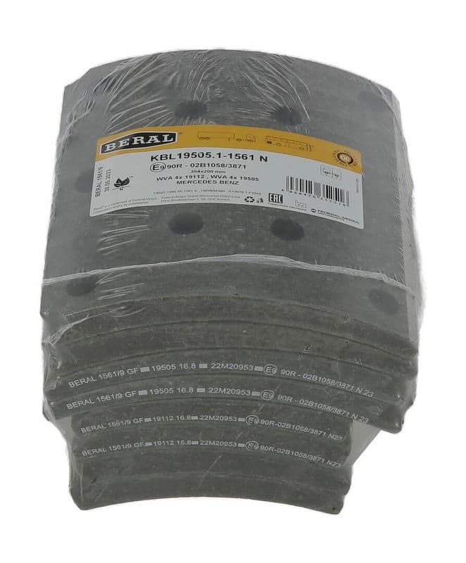 Brake shoe lining (364x200. 1-overmaat) past: MERCEDES ATEGO, ATEGO 2, LK/LN2 01.84-