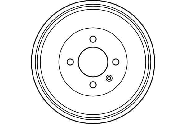 Brake drum Achter past: VW GOLF II, GOLF III, JETTA II 1.8/1.9D/2.0 02.86-04.99