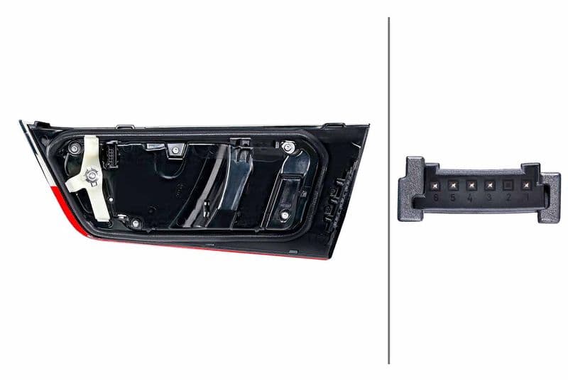 Achterlicht Links (binnen, LED, kleur van het glas gerookt, anti-fog licht, achteruitrijlicht) past: BMW 3 G20, G21 10.18-