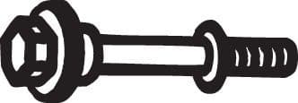 Uitlaatsysteem bout (M8x60), 1pcs past: HONDA CIVIC V, CIVIC VI, CIVIC VII, CR-V I, CR-V II, HR-V  MAZDA 323 C V, 323 F V  ROVER 400 II 1.3-2.0 10.91-