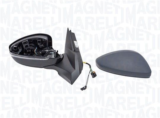 Zijspiegel Rechts (elektrisch, in reliëf, met verwarming, under-coated, met indicator, met temperatuursensor) past: PEUGEOT 2008 II 06.19-04.23