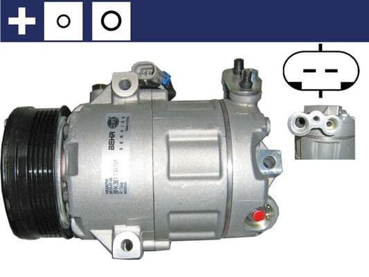 Airconditioning compressor past: OPEL ASTRA G, ASTRA G CLASSIC, ZAFIRA A 1.4-2.0 02.98-07.09