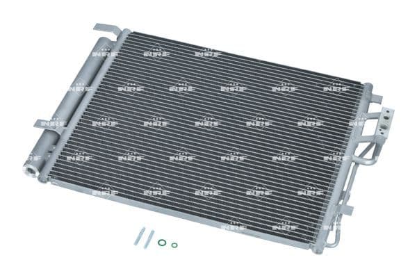 A/C condensator (met droger) past: HYUNDAI SANTA FÉ II 2.0D/2.2D 03.06-05.13