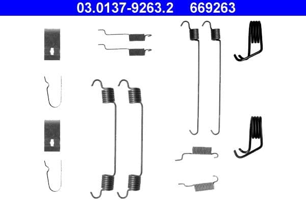 Accessory Kit, brake shoes