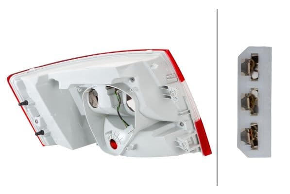 Achterlicht Rechts (H21W/LED/P21W, anti-fog licht, achteruitrijlicht) past: SKODA OCTAVIA III 06.16-11.19