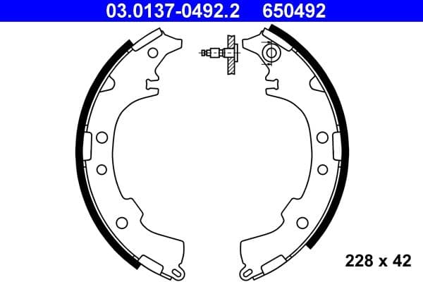 Brake shoe set