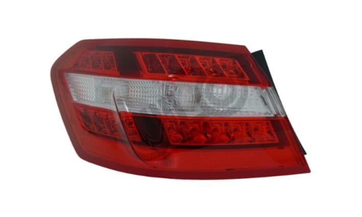 Achterlicht Links (extern, kleur indicator geel/transparant, kleur van het glas red) past: MERCEDES E-KLASA W212 Saloon 01.09-01.13