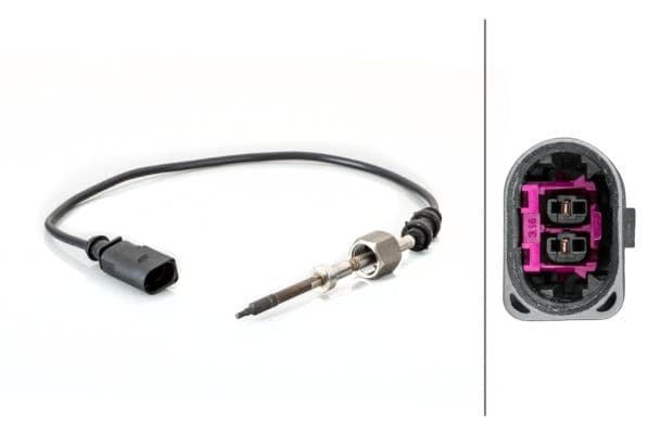 Uitlaatgastemperatuursensor (Na katalysator) past: AUDI A3  VW GOLF PLUS V, GOLF V, TOURAN 1.4/1.6/2.0 02.03-11.08