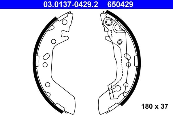 Brake shoe set