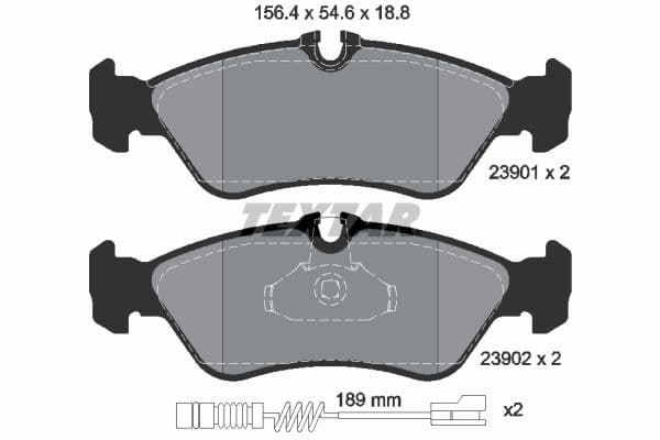 Remblokken set Achter , past: MERCEDES SPRINTER 2-T (B901, B902), SPRINTER 3,5-T (B909), SPRINTER 3-T (B903), SPRINTER 4,6-T (B909), SPRINTER 4-T (B904)  VW LT 28-35 I 2.0-Electric 04.75-