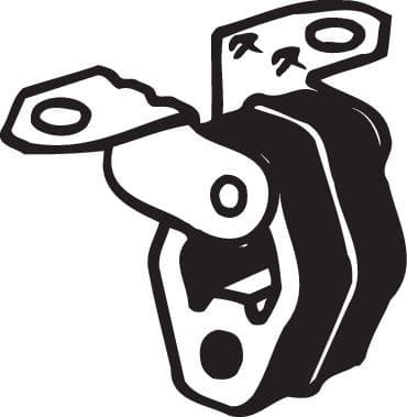 Uitlaatsysteem hanger past: BMW 3 (E46)  SEAT LEON ST  VW GOLF SPORTSVAN VII, GOLF VII, MULTIVAN T5, MULTIVAN T6, TRANSPORTER T5, TRANSPORTER T6, TRANSPORTER T6 / CARAVELLE T6 1.0-3.0D 10.99-08.24