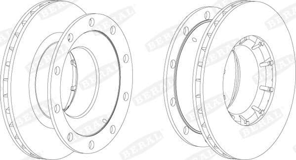Brake disc Links/Rechts (430mmx45mm) past: BPW SH 01.96-
