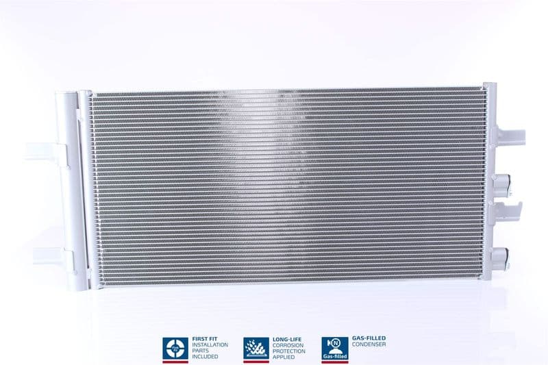 A/C condensator (met droger, (EN) additional fitting elements) past: BMW 1 (F40), 2 (F45), 2 GRAN COUPE (F44), 2 GRAN TOURER (F46), 2 GRAN TOURER VAN (F46), X1 (F48), X2 (F39) 1.2-2.0D 09.13-