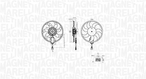 Radiatorventilator Rechts past: AUDI Q7  PORSCHE CAYENNE  VW TOUAREG 2.5D-4.8 05.02-08.15