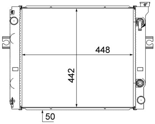 Motorradiator past: TOYOTA 02-7FDF15, 02-7FDF18, 42-7FGF15, 42-7FGF18, 7F15-18, 7FG15